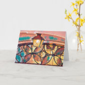 フロントドアランタン カード (黄色い花)