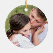 フロントドア新しいホームクリスマスオーナメントギフト セラミックオーナメント (裏面)