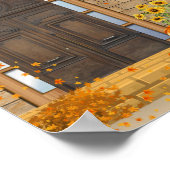 フロントドア秋の雰囲気と紅葉 ポスター (角)