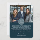 フロントドエレガントア不動産仲介業者ロゴ写真クリスマス シーズンカード (裏面)