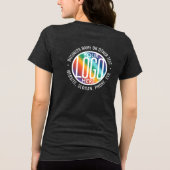 フロントバックカスタムプリント会社ロゴ事業 トライブレンドTシャツ (裏面)