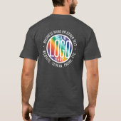 フロントバックカスタムプリント会社ロゴ事業 Tシャツ (裏面)