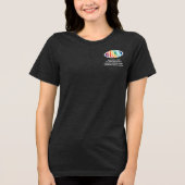 フロントバックカスタム印刷ビジネスロモダンゴ トライブレンドTシャツ (正面)