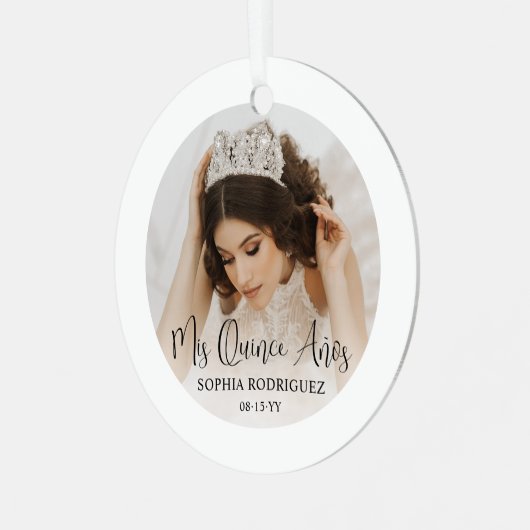 フロントバックキンチェニェラの写真ミクインスアニョス メタルオーナメント (正面左)