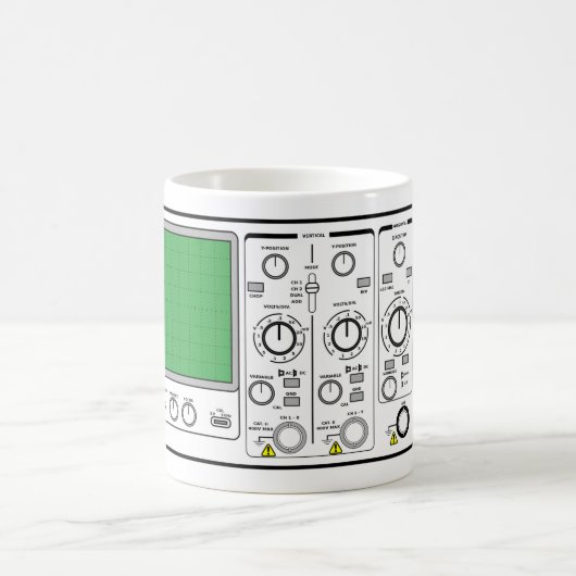 フロントパネル汎用オシロスコープ電圧テスタ  コーヒーマグカップ (中央)
