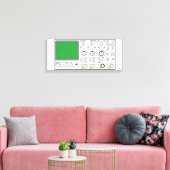 フロントパネル汎用オシロスコープ電圧試験装置 キャンバスプリント (インサイチュ (リビング))