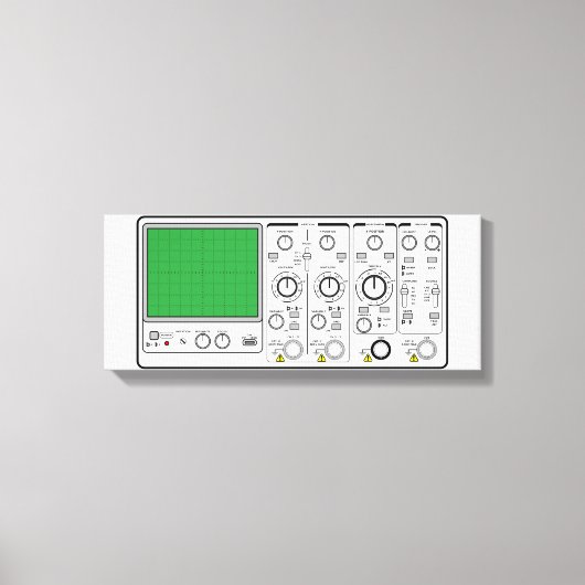 フロントパネル汎用オシロスコープ電圧試験装置 キャンバスプリント (正面)