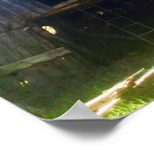 フロントビュー素朴な100年の納屋ポスター ポスター (角)