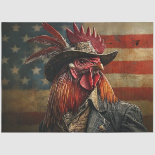 フロントフラグでアメリカーナルースターを切り離す 薄葉紙 (正面)