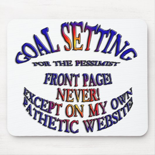 フロントページ（オンラインなし） マウスパッド (正面)