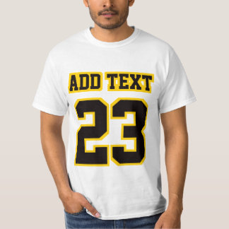 フロントホワイトブラック金ゴールドメンズバリューコットンTシャツ Tシャツ