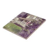 フロントポーチとアメリカ国旗 タイル (側面)