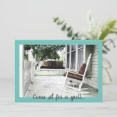 フロントポーチ オーダーメイド 新築祝い 招待状 (スタンド正面)