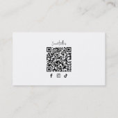 フロントモダンロミニマルゴ写真 名刺 (裏面)