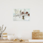 フロントヤードとウォッシュハウスカールラルソン ポスター (キッチン)