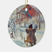 フロントヤードとウォッシュハウス セラミックオーナメント (左)