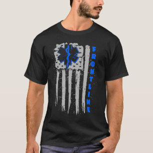フロントラインEMTアメリカ緊急医療技術 Tシャツ