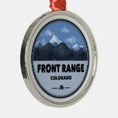 フロントレンジマウンテンズコロラドキャンピング メタルオーナメント (右)