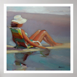 フロントローシー – 女性のビーチ ポスター