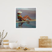 フロントローシー – 女性のビーチ ポスター (キッチン)