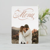 フロント写真メニュー 本物の箔 招待状 (立ち正面)