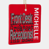 フロント受付係並外れたカスタム セラミックオーナメント (右)