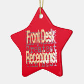 フロント受付嬢 セラミックオーナメント (左)