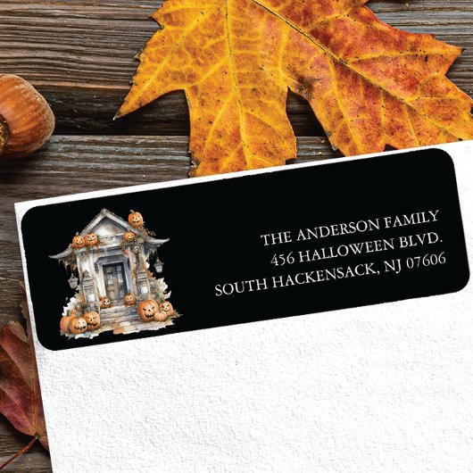 フロント幽霊のよく出るポーチ差出人住所ラベル ラベル