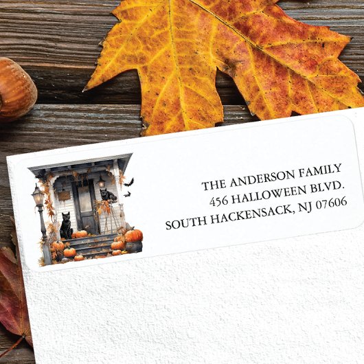 フロント幽霊のよく出るポーチ差出人住所ラベル ラベル