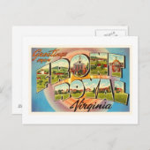 フロント王室のバージニアVAヴィンテージ旅行はがき – ポストカード (正面/裏面)