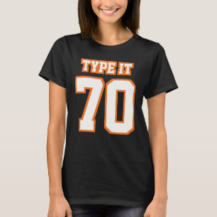 フロント白黒ORANGE WOMENSベーシックコットン Tシャツ