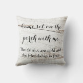 フロント素朴ポーチホームデコール装飾用クッション クッション (裏面)