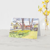 フロント通り、タイネモスモーザリング日曜日カード。 カード (黄色い花)