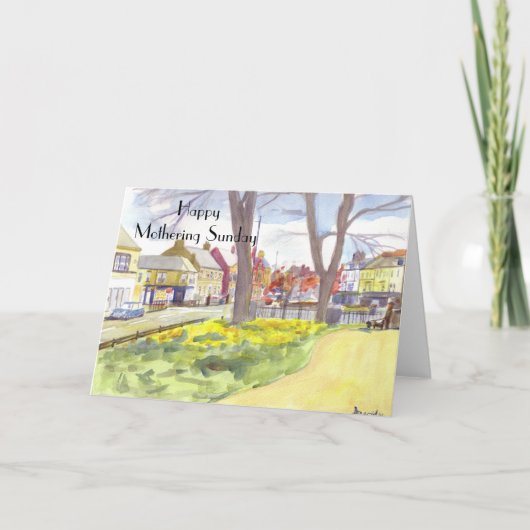 フロント通り、タイネモスモーザリング日曜日カード。 カード (正面)