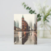 フロント通り，トロント通りビュー，雨，オンタリオ ポストカード (スタンド正面)