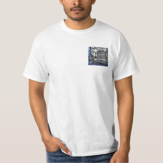 フロント32ford、バックフラットヘッド ホワイトTシャツ Tシャツ
