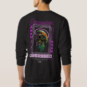 フロント+バックスカルアート取り込みデザイントレンディー スウェットシャツ (裏面)