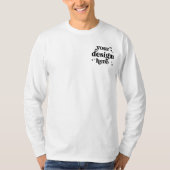 フロント＆バックデザイン オーダーロゴ 長袖 Tシャツ (正面)