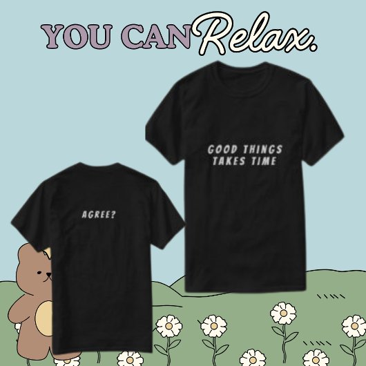 フロント&バックパーソナライズされた文字メンズ Tシャツ