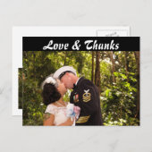 フロント&バック写真ありがとうはがき ポストカード (正面/裏面)