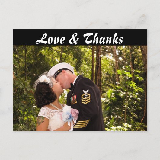 フロント&バック写真ありがとうはがき ポストカード (正面)