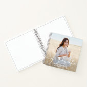 フロント&バック写真ホワイトスクリプト卒業ゲスト ノートブック (内部)