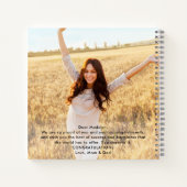 フロント&バック写真卒業記念ゲスト ノートブック (裏面)