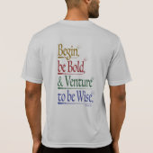 フロント&バック – マジカルホレス引用文スポーツテックティー Tシャツ (裏面)