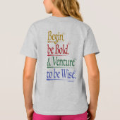 フロント&バック – 魔法のホレス引用文キッズTシャツ Tシャツ (裏面)