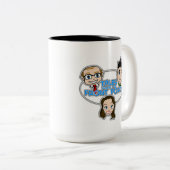 フロント・ポーチのより大きいマグからの物語 ツートーンマグカップ (正面右)