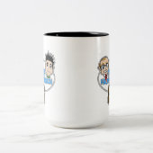 フロント・ポーチのより大きいマグからの物語 ツートーンマグカップ (中央)