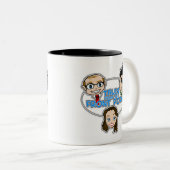 フロント・ポーチのコーヒー・マグからの物語 ツートーンマグカップ (正面右)