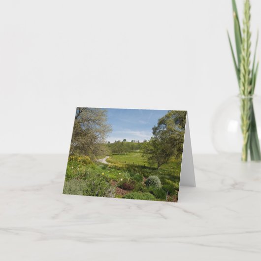 フロント・ポーチの庭の眺め カード (正面)