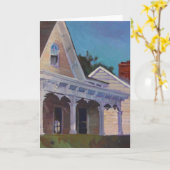 フロント・ポーチの日没 カード (黄色い花)